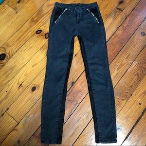 J Brand pants 25 zipper satin detail skinny